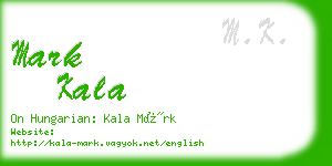 mark kala business card